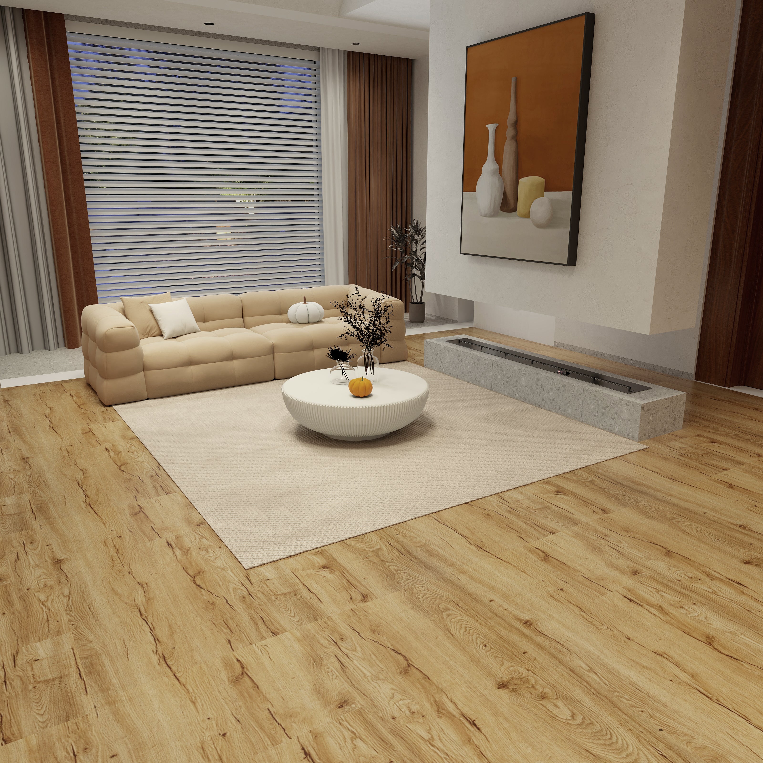 Route66 7mm/12mil European Oak Luxury SPC Vinyl Planks Click Lock