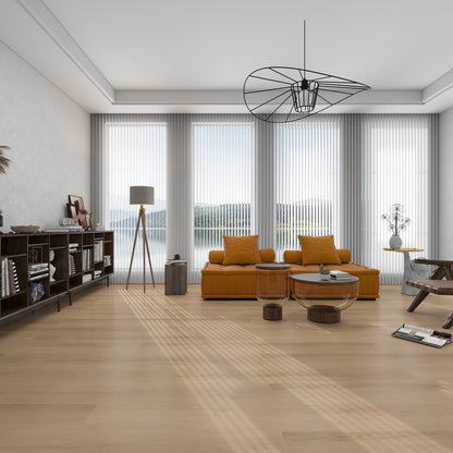 Route66 8mm/22mil Woodbury Oak 9 in. W x 60 in L. Click Lock Waterproof SPC Vinyl Planks Flooring (18.75 sq.ft/case)