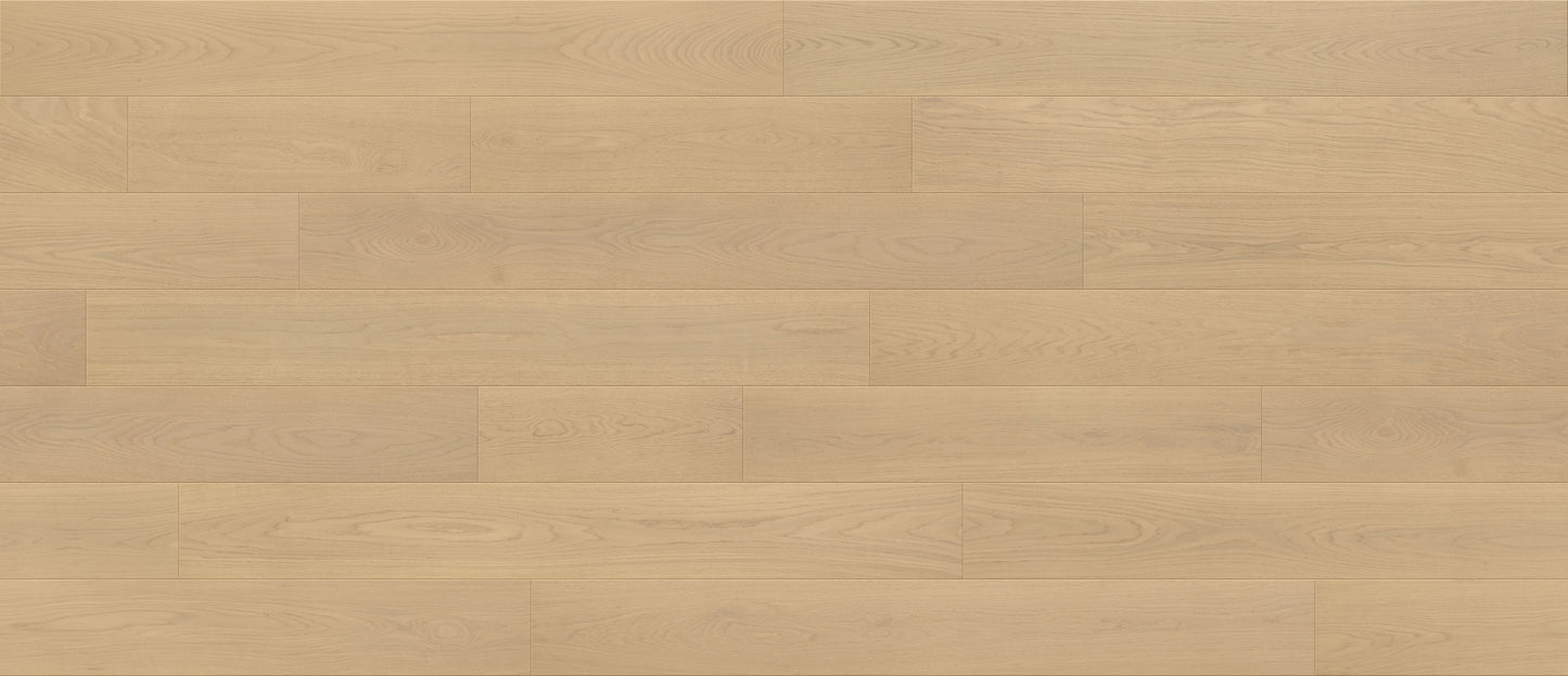Polaris White Plus European Oak 4mm Veneer 5/8″T x 9.5"W  Engineered Hardwood Flooring (34.1 sq.ft/case)
