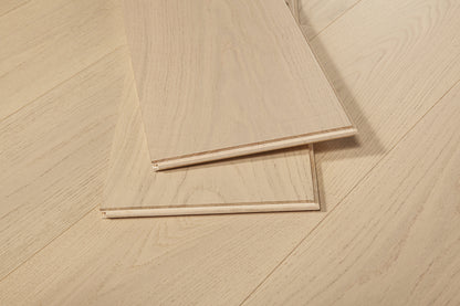 Polaris White Plus European Oak 4mm Veneer 5/8″T x 9.5"W  Engineered Hardwood Flooring (34.1 sq.ft/case)