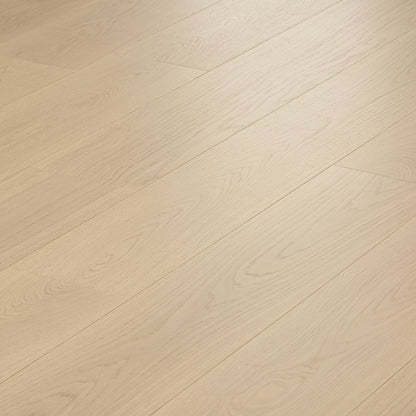 Polaris White Plus European Oak 4mm Veneer 5/8″T x 9.5"W  Engineered Hardwood Flooring (34.1 sq.ft/case)
