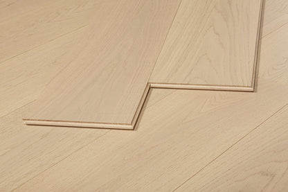 Polaris White Plus European Oak 4mm Veneer 5/8″T x 9.5"W  Engineered Hardwood Flooring (34.1 sq.ft/case)