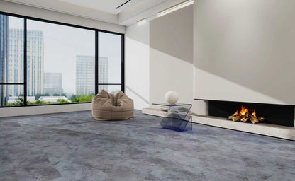 Moonrock Gray 5.5mm/12mil x 11.81 in. W x 23.74 in. L Waterproof Click Lock Vinyl Tile Flooring (17.52 sq. sf/case)