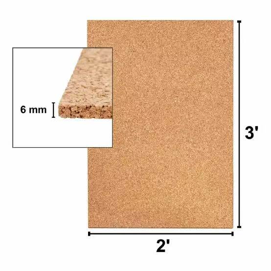 CorkNest 150 sq. ft. 24 in. W x 3 ft. L x 240mil 6mm T Cork Underlayment for engineer hardwoord and Tile Flooring (25-sheet)