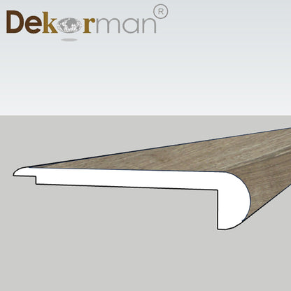 Flush Stair Nose 95" Natural Gray Oak