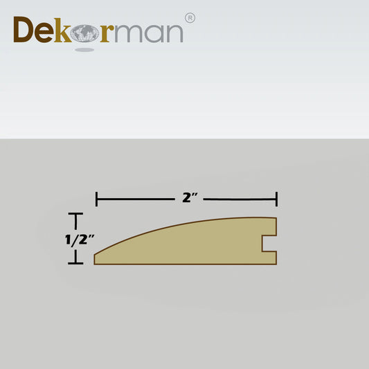 1/2"T Reducer Solid Wood 95"L - Customized