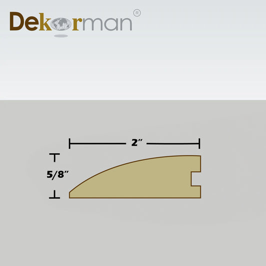 5/8"T Reducer Solid Wood 95"L - Customized