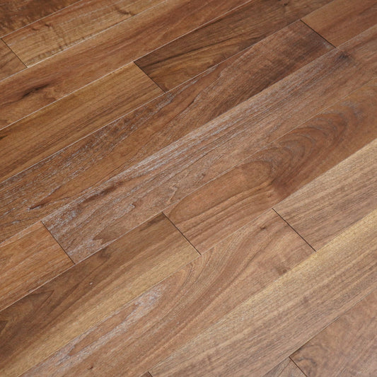 Muenchen Walnut 1/2 in. T x 5 in. W Tongue and Groove Smooth Texture Engineered Hardwood Flooring (26.25 sq. ft./Case)