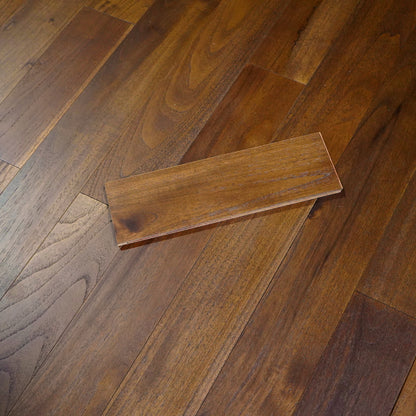 Rome Teak 1/2 in. T x 5 in. W Tongue and Groove Wire Brushed Engineered Hardwood Flooring (26.25 sq. ft./Case)