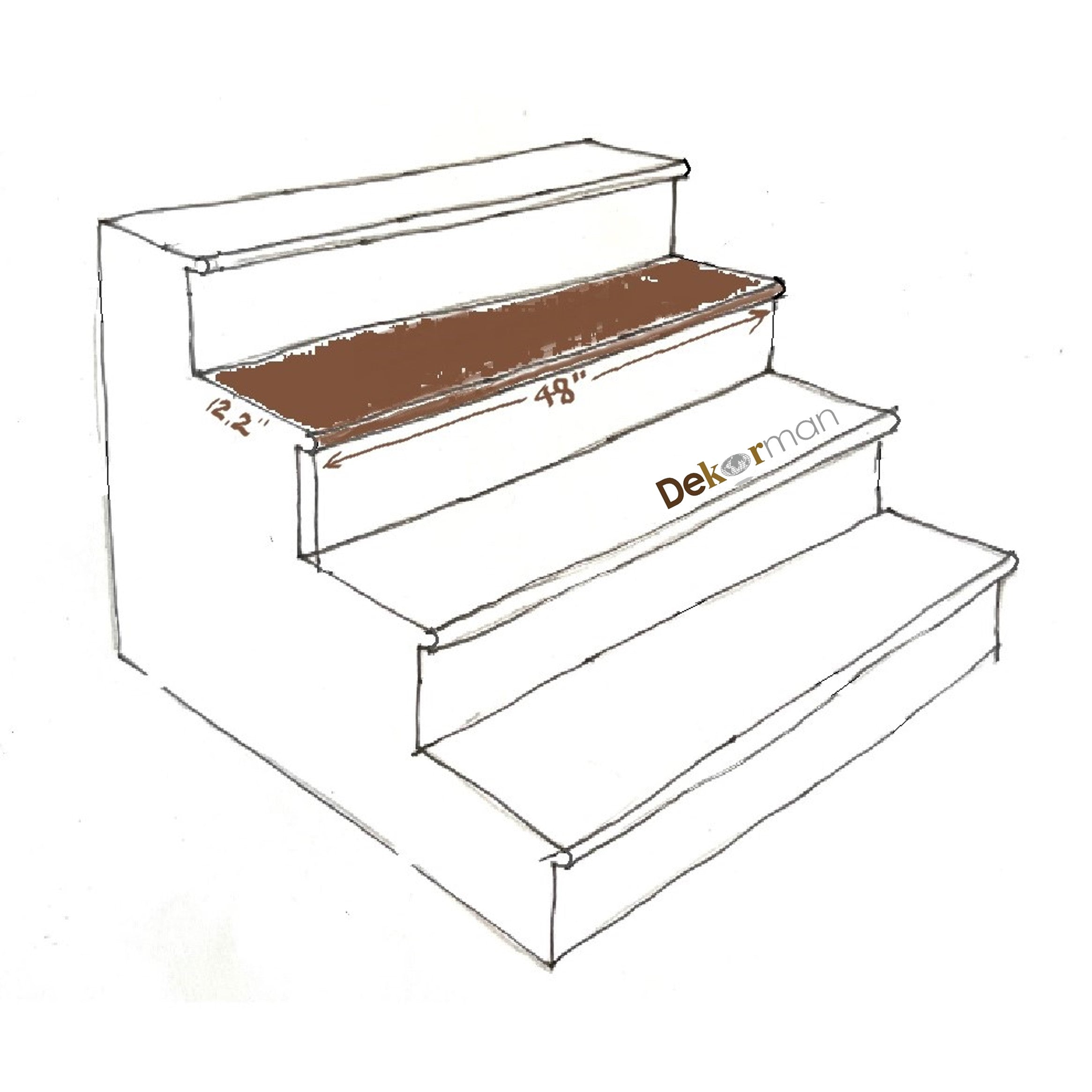 Stair Tread 48'' x 12.2