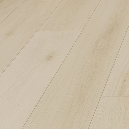 TwinsVista Cloud Dancer 14mm T x 9.3" W x 72" L AC4 Waterproof Laminate wood Flooring  (23.25 sq.ft)