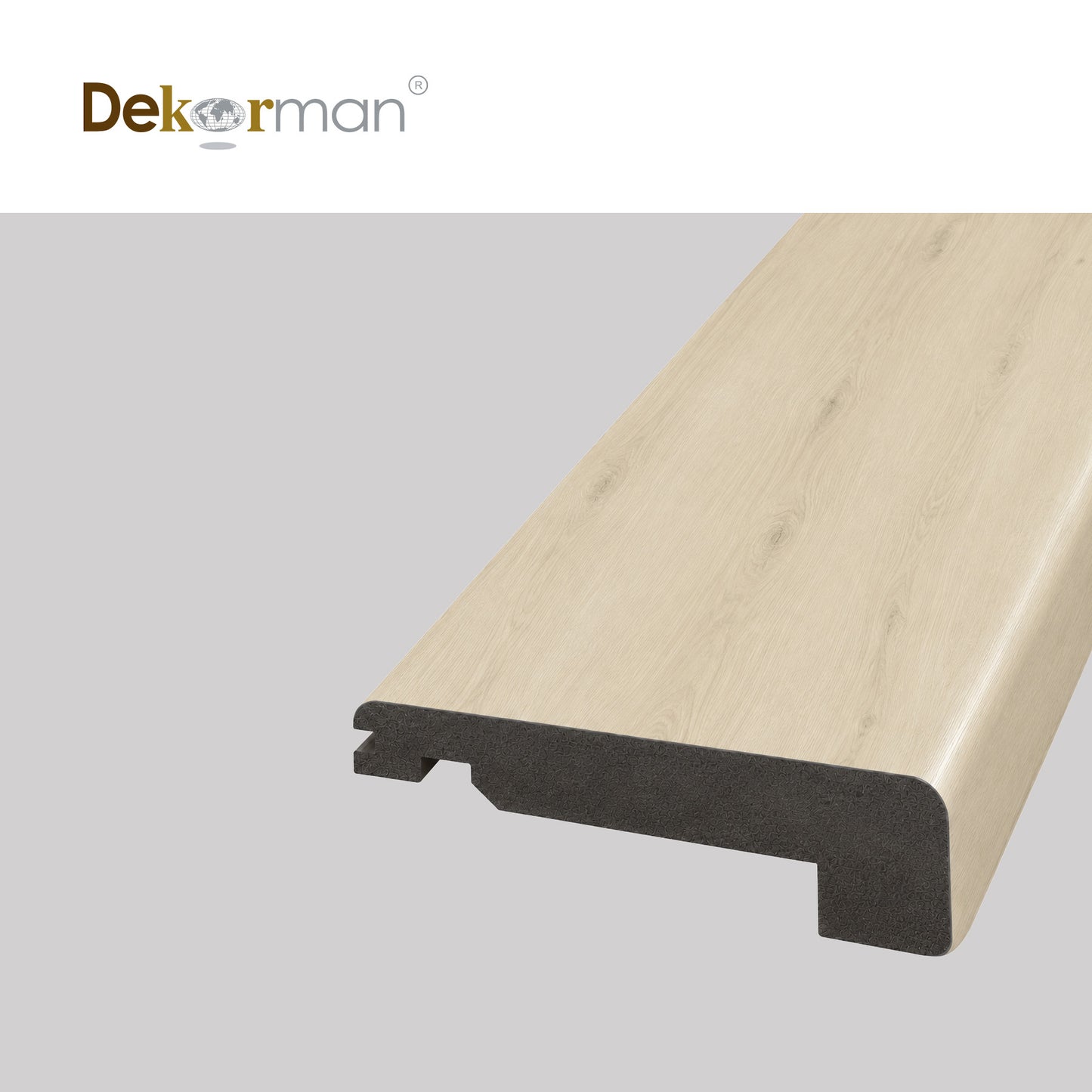 Flush Stair Nose 95" TwinsVista Cloud Dancer Oak
