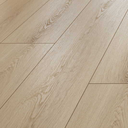 TwinsVista Milky Sand 14mm T x 9.3" W x 72" L AC4 Waterproof Laminate wood Flooring  (23.25 sq.ft)