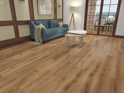TwinsVista AB Pattern Sequoia Oak 8mm/22 MIL x 9 in. W x 60 in. L Click Lock U-Groove Waterproof WPC Luxury Vinyl Flooring (29.92 sq.ft./case)