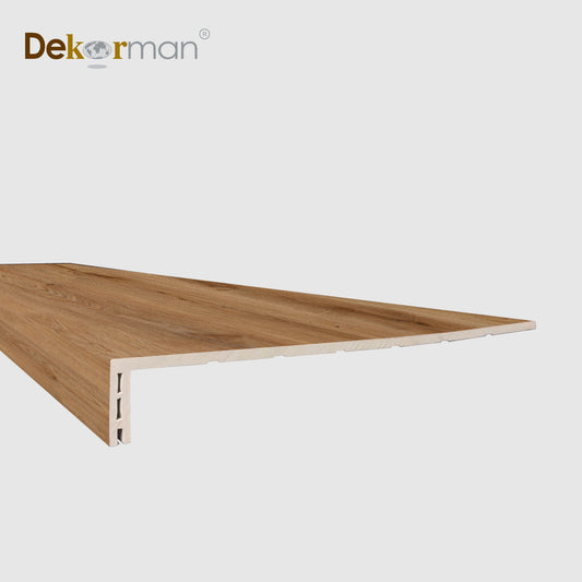 Squared Edge Stair Tread 47.25" x 11.8" Sequoia Oak