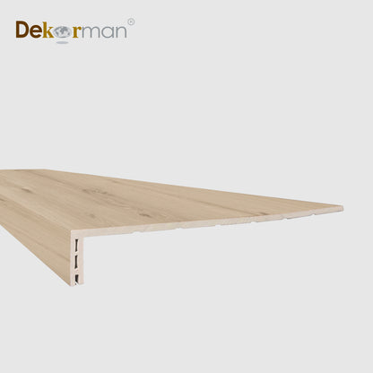 Squared Edge Stair Tread 47.25" x 11.8" Dana Point Oak