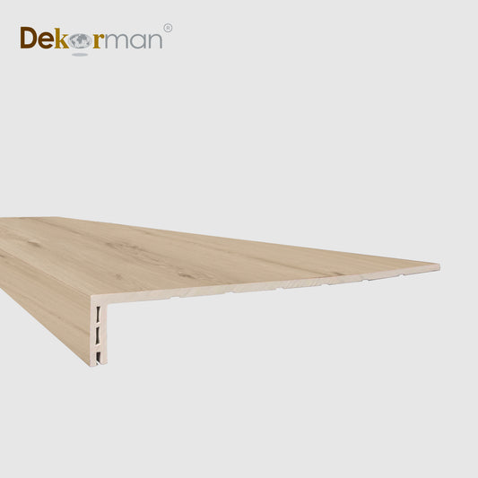 Squared Edge Stair Tread 47.25" x 11.8" Dana Point Oak