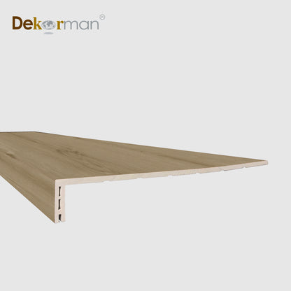 Squared Edge Stair Tread 47.25" x 11.8" Big Sur Oak