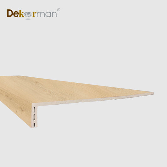 Squared Edge Stair Tread 47.25" x 11.8" Malibu Oak
