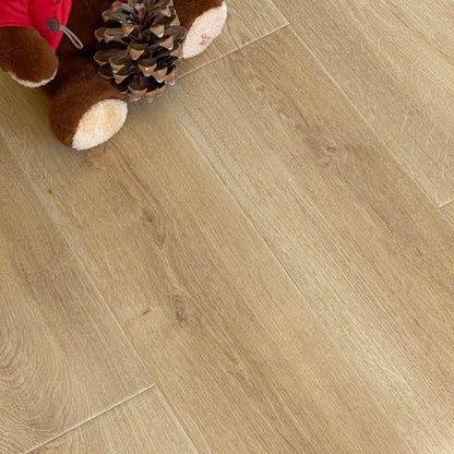 Perfection Richland Oak 6.5mm/20 MIL x 7.13" W x 49" L Click Lock U-Groove Waterproof Luxury Vinyl Plank (19.4 sq. ft. /box)