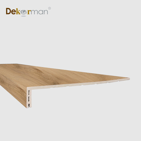 Squared Edge Stair Tread 47.25" x 11.8" Madison Oak