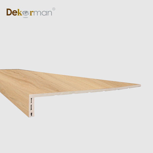 Squared Edge Stair Tread 47.25" x 11.8" Pullo Hickory