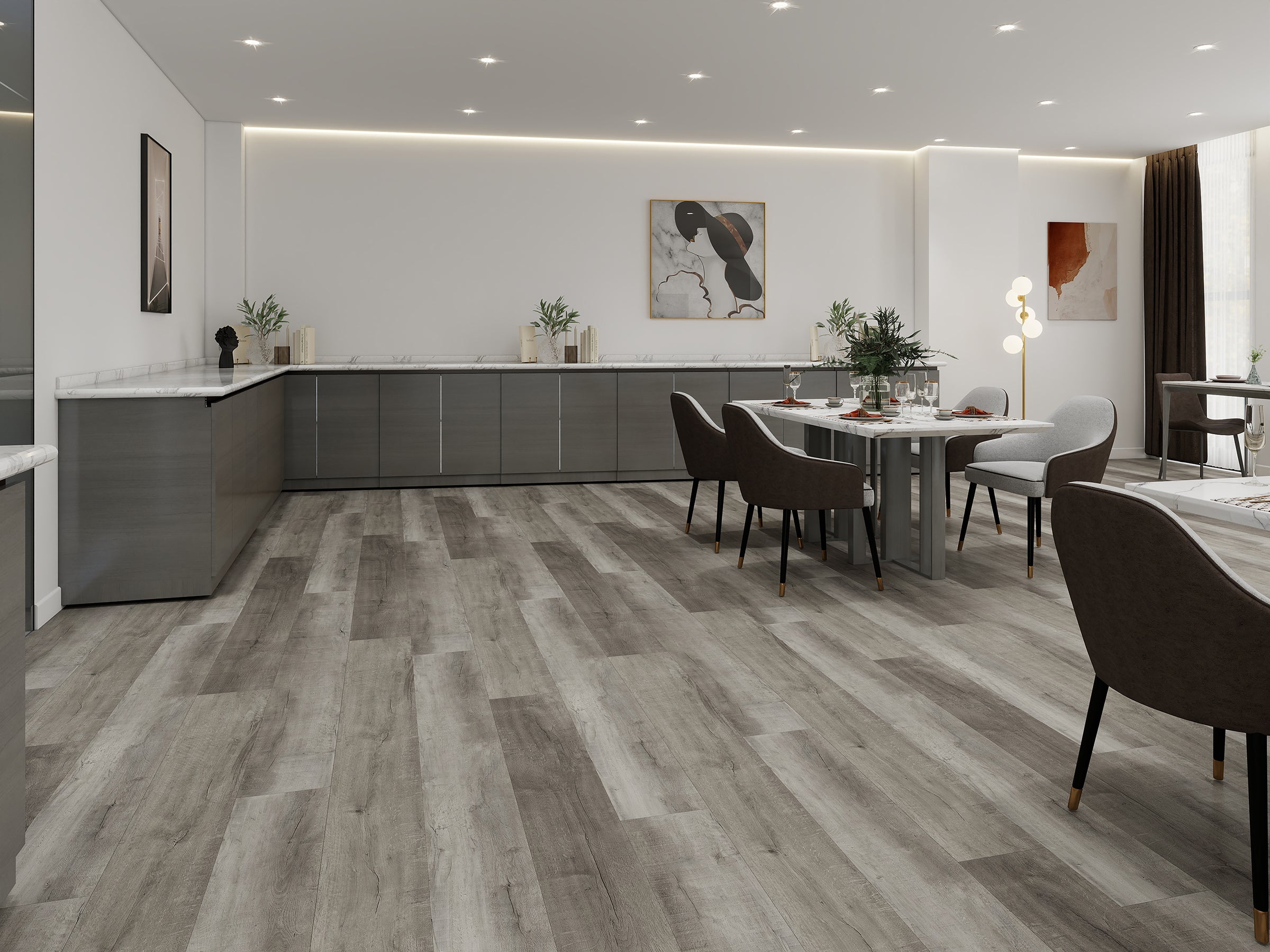 Payson Grey Oak 2mm/12 MIL x 7 in. W x 48 in. L Water Resistant