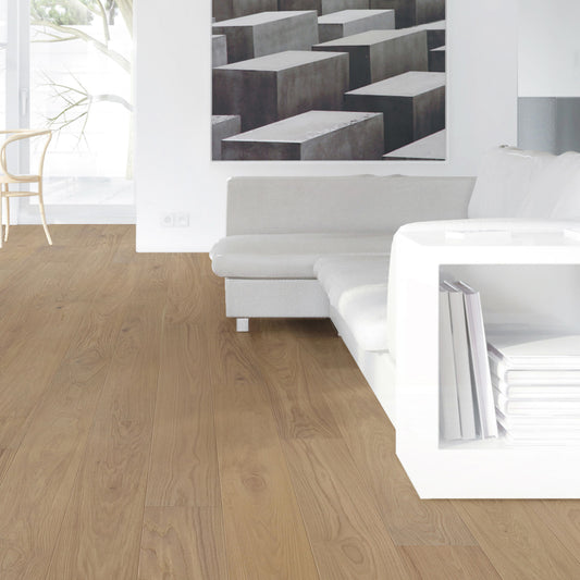 Malibu Natural Chestnut 9/16 in. T x 7.5 in. W Tongue and Groove Wire-brushed Engineered Hardwood Flooring (31.08 sq. ft./Case)