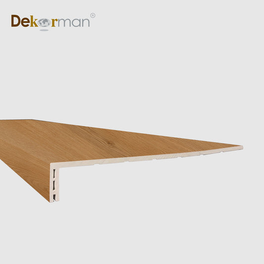 Squared Edge Stair Tread 47.25" x 11.8" Santa Fe Oak