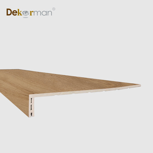 Squared Edge Stair Tread 47.25" x 11.8" Ridgeside Oak