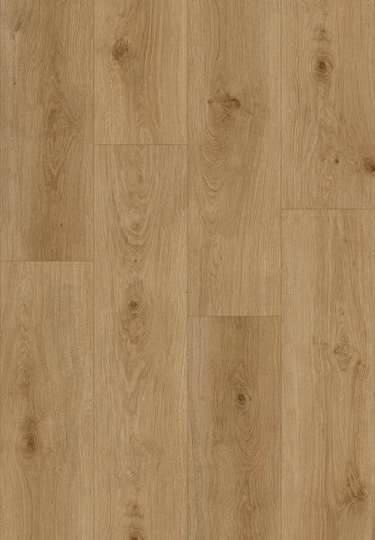 Madison 8mm/28mil Golden Coast Oak Waterproof Click Lock Luxury Vinyl Plank Flooring - 9 in. W x 60 in. L (22.4 sqft/case)