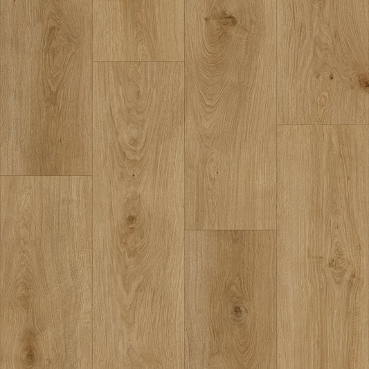 Madison 8mm/28mil Golden Coast Oak Waterproof Click Lock Luxury Vinyl Plank Flooring - 9 in. W x 60 in. L (22.4 sqft/case)