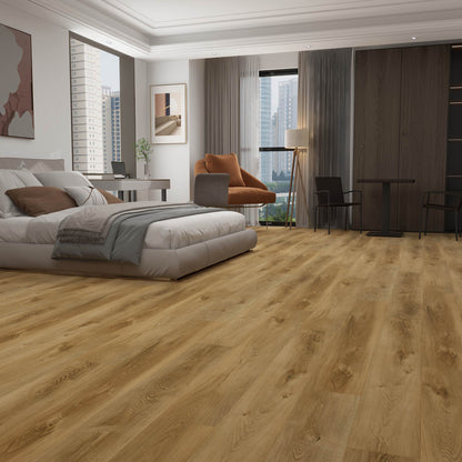 Madison 8mm/28mil Fancy Blonde Oak Waterproof Click Lock Luxury Vinyl Plank Flooring - 9 in. W x 60 in. L (22.4 sqft/case) (Copy)