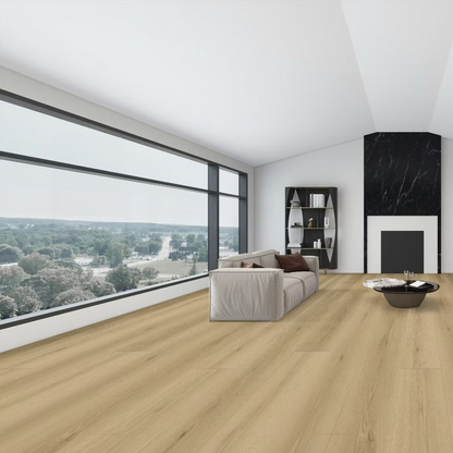 Oatfield Oak 3/8 in. T x 9 in. W Tongue and Groove Hybrid Engineered Hardwood Flooring (32.68 sq. ft./Case)