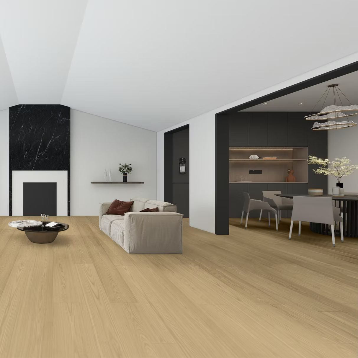 Redmond Oak 9/16 in. T x 7.5 in. W Click Lock Engineered Hardwood Flooring (24.05 sq. ft./Case)