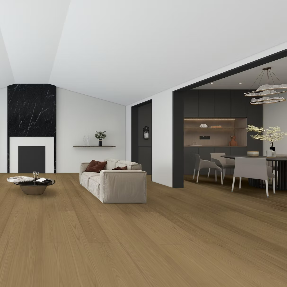 Issaquah Oak 9/16 in. T x 7.5 in. W Click Lock Engineered Hardwood Flooring (24.05 sq. ft./Case)