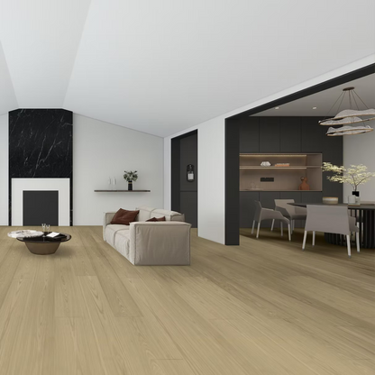 Bellevue Oak 9/16 in. T x 7.5 in. W Click Lock Engineered Hardwood Flooring (24.05 sq. ft./Case)