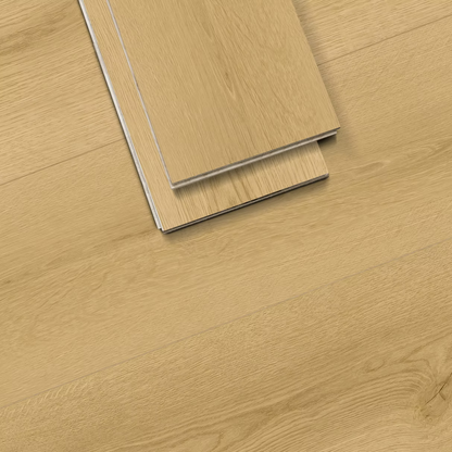 Amber Oak 3/8 in. T x 9 in. W Tongue and Groove Hybrid Engineered Hardwood Flooring (32.68 sq. ft./Case)